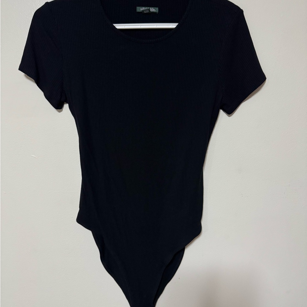 Black Short Sleeve Bodysuit